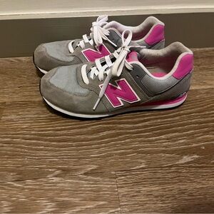 New Balance Grey and Pink sneakers